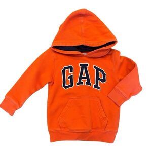 GAP Orange Hooded Sweatshirt Unisex Size 4